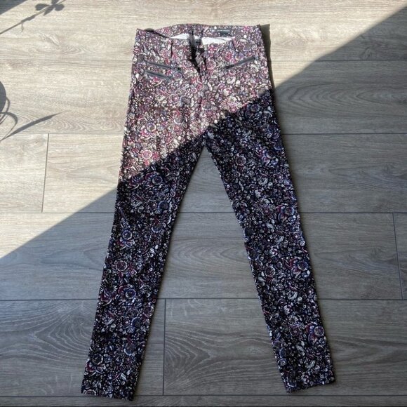 Club Monaco Floral Corduroy Skinny Jeans - Picture 2 of 11